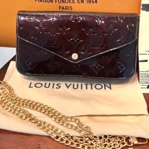 Authentic Louis Vuitton Felicie GM in Amarante